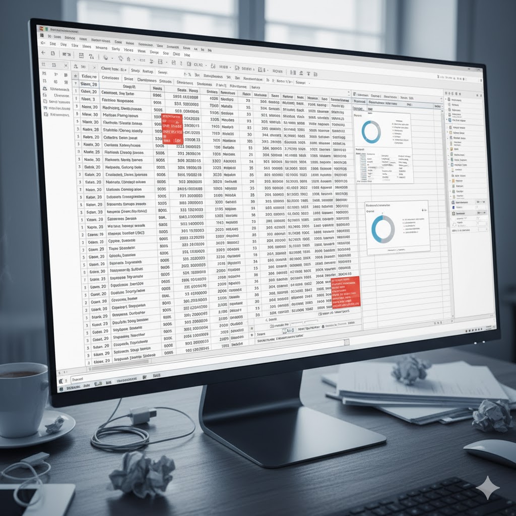 Surowe dane w Excelu